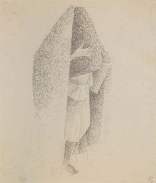 Самохвалов А.Н. Самарканд. Женщина в парандже. 1921
